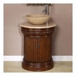 used bathroom sinks and vanities Silkroad Exclusive Bathroom Vanity English Chestnut Traditional