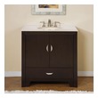 best wood for bathroom cabinets Silkroad Exclusive Bathroom Vanity Dark Walnut Traditional