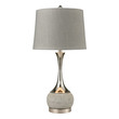 modern white lamp shades Stein World Table Lamp Table Lamps Concrete, Polished Nickel Transitional
