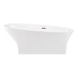 double clawfoot tub Streamline Bath Bathroom Tub White Soaking Freestanding Tub