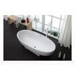 foot soak tubs Streamline Bath Set of Bathroom Tub and Faucet White Soaking Freestanding Tub