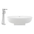 best jacuzzi tub for bathroom Streamline Bath Set of Bathroom Tub and Faucet Free Standing Bath Tubs White Soaking Freestanding Tub