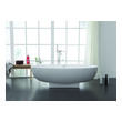 used jacuzzi tub Streamline Bath Set of Bathroom Tub and Faucet White Soaking Freestanding Tub