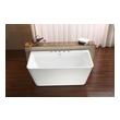 whirlpool bathtub for two Streamline Bath Bathroom Tub White Soaking Freestanding Tub