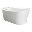 oval free standing bath Streamline Bath Bathroom Tub White Soaking Freestanding Tub