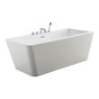 k tub Streamline Bath Set of Bathroom Tub and Faucet White Soaking Freestanding Tub