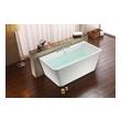 new tub shower installation Streamline Bath Set of Bathroom Tub and Faucet White Soaking Freestanding Tub
