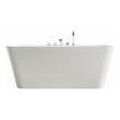 new tub shower installation Streamline Bath Set of Bathroom Tub and Faucet White Soaking Freestanding Tub