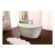bathtub for elderly with door Streamline Bath Set of Bathroom Tub and Faucet White Soaking Freestanding Tub