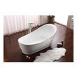 best whirlpool tub Streamline Bath Set of Bathroom Tub and Faucet White Soaking Freestanding Tub