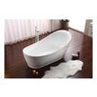 soaker tub decorating ideas Streamline Bath Set of Bathroom Tub and Faucet White Soaking Freestanding Tub