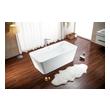 roll top bath Streamline Bath Set of Bathroom Tub and Faucet White Soaking Freestanding Tub
