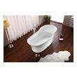 fitting a freestanding bath Streamline Bath Set of Bathroom Tub and Faucet White Soaking Freestanding Tub