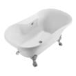 free standing tub with shower ideas Streamline Bath Bathroom Tub White Soaking Clawfoot Tub