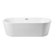 1 piece tub Streamline Bath Bathroom Tub White Soaking Freestanding Tub