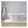 showers fitted Streamline Bath Bathroom Tub White Soaking Pedestal Freestanding Tub