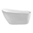 maax jacuzzi tub Streamline Bath Bathroom Tub White Soaking Freestanding Tub