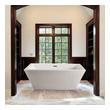 clear resin bathtub Streamline Bath Bathroom Tub White Soaking Freestanding Tub