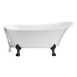 bathtub for washroom Streamline Bath Bathroom Tub White Soaking Clawfoot Tub