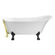 freestanding bath ideas Streamline Bath Bathroom Tub White Soaking Clawfoot Tub