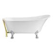 freestanding bathtub sets Streamline Bath Bathroom Tub White Soaking Clawfoot Tub