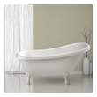 top bathtubs Streamline Bath Bathroom Tub White Soaking Clawfoot Tub
