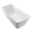 bathtub for washroom Streamline Bath Bathroom Tub White Soaking Freestanding Tub