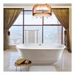 maax tub drain Streamline Bath Bathroom Tub White Soaking Freestanding Tub