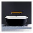 4 foot soaking tub Streamline Bath Bathroom Tub White Soaking Freestanding Tub