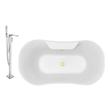 garden tub faucet parts Streamline Bath Set of Bathroom Tub and Faucet White Soaking Clawfoot Tub