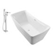 best bathtub stopper Streamline Bath Set of Bathroom Tub and Faucet White Soaking Freestanding Tub