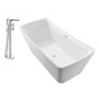 best bathroom bathtub Streamline Bath Set of Bathroom Tub and Faucet White Soaking Freestanding Tub