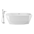 used claw foot tubs for sale Streamline Bath Set of Bathroom Tub and Faucet White Soaking Freestanding Tub