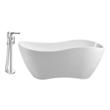 top bathtub brands Streamline Bath Set of Bathroom Tub and Faucet White Soaking Freestanding Tub