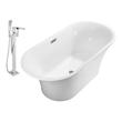 best bathtub drain stopper Streamline Bath Set of Bathroom Tub and Faucet White Soaking Freestanding Tub