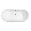 59 inch freestanding whirlpool tub Streamline Bath Bathroom Tub White Soaking Clawfoot Tub