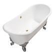 best deep bathtubs Streamline Bath Bathroom Tub White Soaking Clawfoot Tub