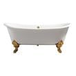 best tub drain Streamline Bath Bathroom Tub White Soaking Clawfoot Tub