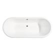 solid surface freestanding bath Streamline Bath Bathroom Tub White Soaking Clawfoot Tub