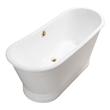 white clawfoot bathtub Streamline Bath Bathroom Tub White Soaking Freestanding Tub