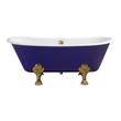 standing shower Streamline Bath Bathroom Tub Purple Soaking Clawfoot Tub