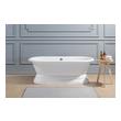 oval soaking tub Streamline Bath Bathroom Tub White Soaking Freestanding Tub