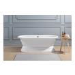96 inch bathtub Streamline Bath Bathroom Tub White Soaking Freestanding Tub