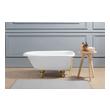 solid surface soaking tub Streamline Bath Bathroom Tub White Soaking Clawfoot Tub