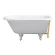 standing bath with shower Streamline Bath Bathroom Tub White Soaking Clawfoot Tub