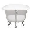 double ended whirlpool bath Streamline Bath Bathroom Tub White Soaking Clawfoot Tub