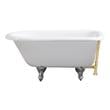 clear resin bathtub Streamline Bath Bathroom Tub White Soaking Clawfoot Tub