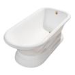 stand alone deep soaking tub Streamline Bath Bathroom Tub White Soaking Freestanding Tub