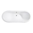 freestanding tub with whirlpool jets Streamline Bath Bathroom Tub White  Soaking Clawfoot Tub