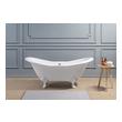 high bathtub Streamline Bath Bathroom Tub White  Soaking Clawfoot Tub